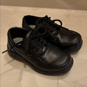 Hush Puppies Black Kids Dress Shoes